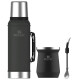 Combo Stanley Classic 940ml + Mate 230ml + Bombilla Spoon Acero Inoxidable Negro