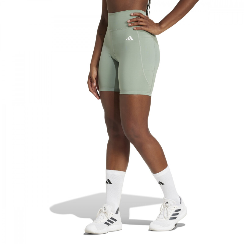 Calza Deportiva Training ADIDAS OPT ESS ST 7IN de Mujer - JI5522 Gris Verdoso
