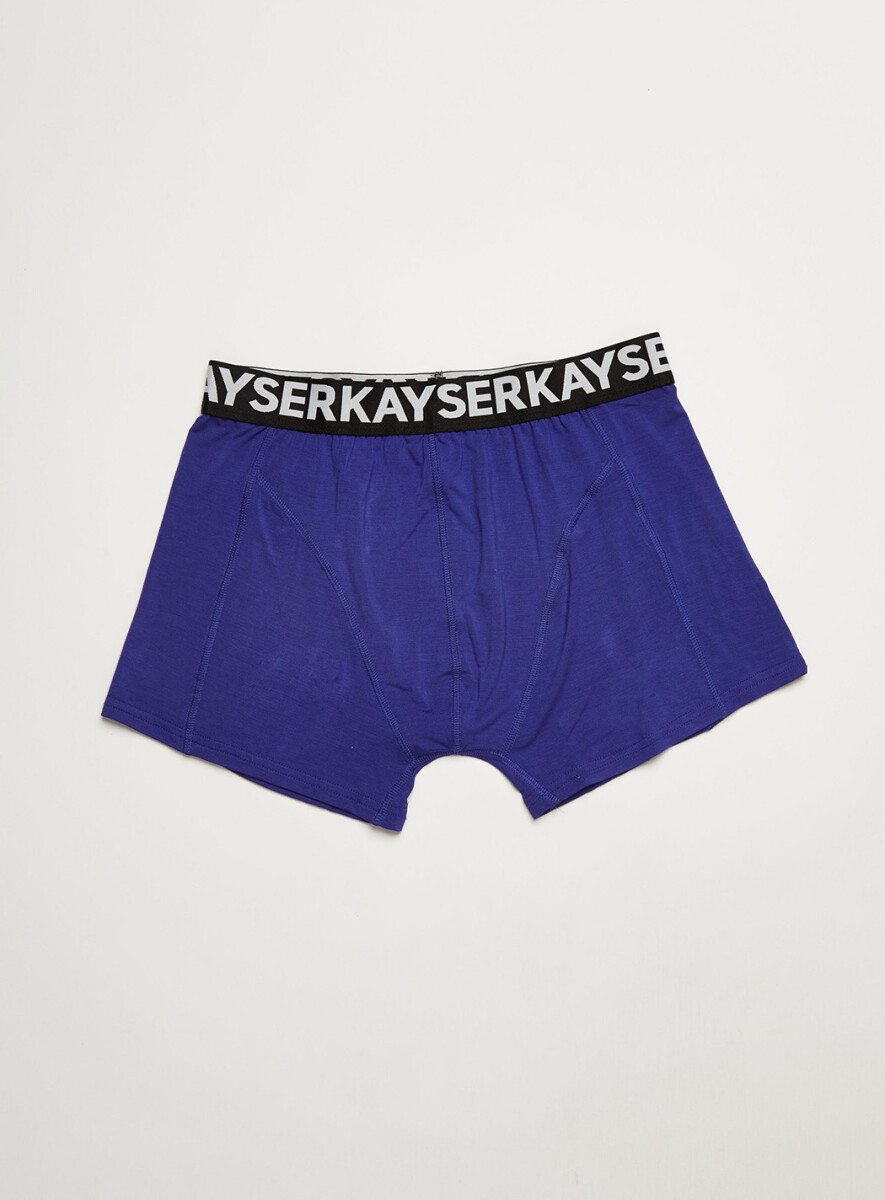 BOXER BAMBU CORTO - AZUL 