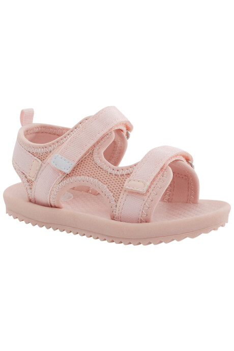 Sandalias con velcro, rosadas Sin color