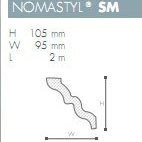 MOLDURA POLIESTIRENO NOMASTYL- SM - 2 mts - N/A
