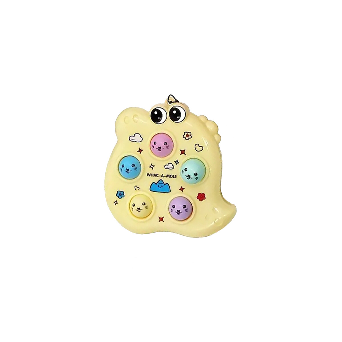 Fidget Toy Pop It Color Pastel - Amarillo 