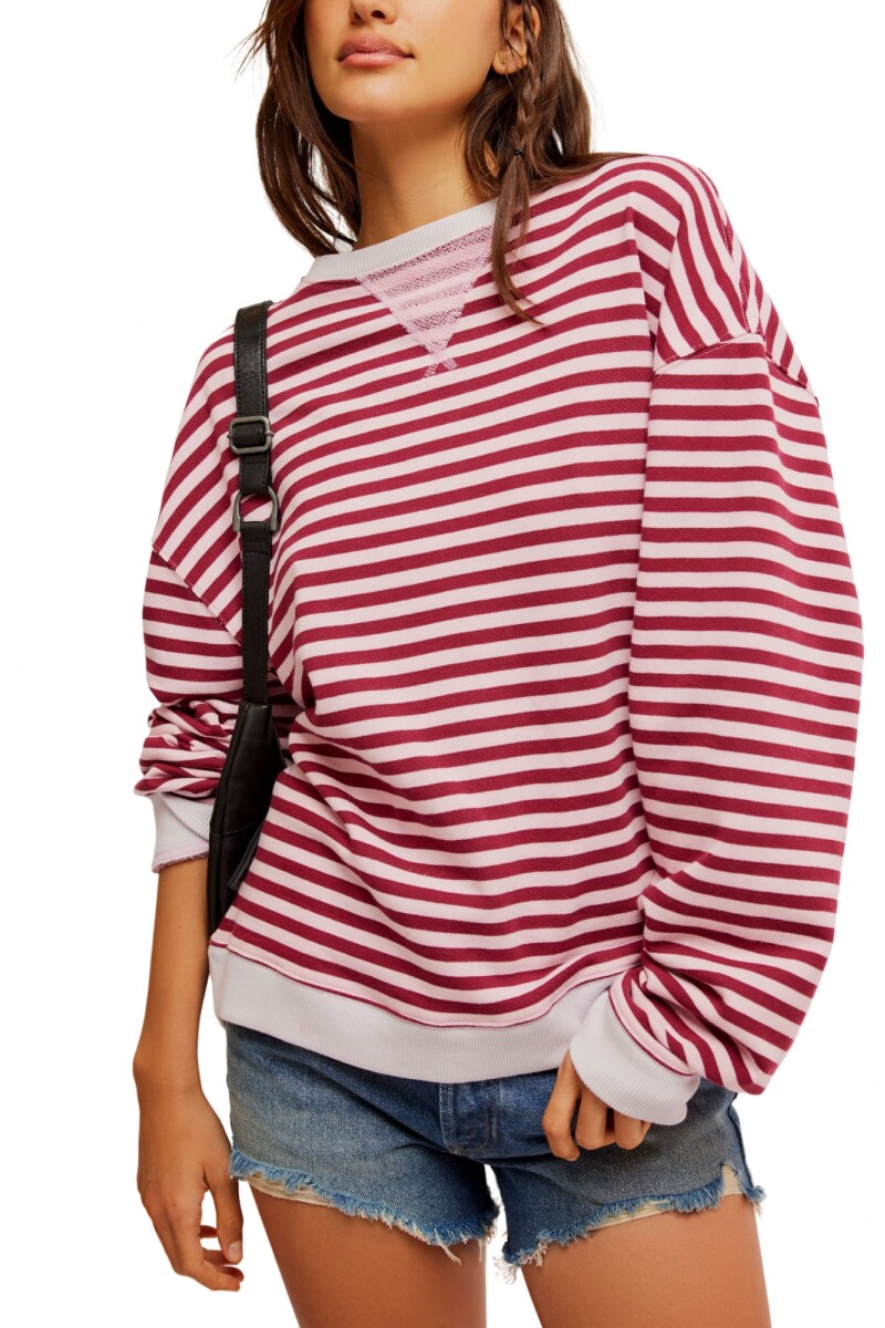 CAMISETA STRIPED CREW Multicolor