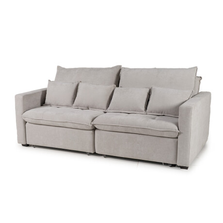 Sofá Cama Carmín - Tela Microfibra 12073 (Greige)