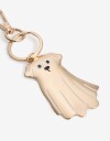 Llavero Metal Llavero Perro Fantasma De Metal Con Esmlate. - Dorado