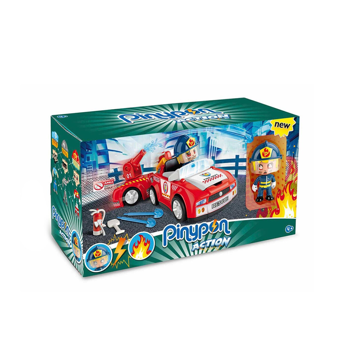Pinypon Set De Bomberos 