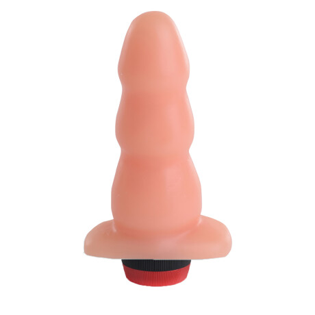 Plug Anal Escalonado Con Vibrador Piel