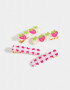 Hebillas Infantiles Con frutas Set De Piquitos - Combinacion Tricolor