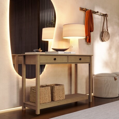 Consola 2 Cajones Essencia Freijó Consola 2 Cajones Essencia Freijó