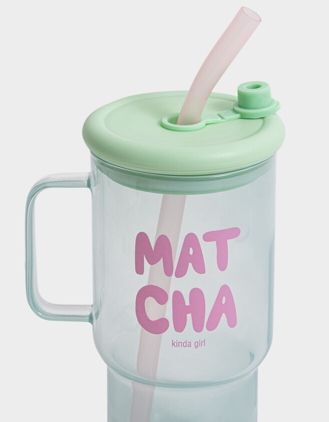 Accesorios Cocina Estampados Vaso De Vidrio Matcha - Acqua Claro