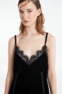 VESTIDO TERCIOPELO Negro