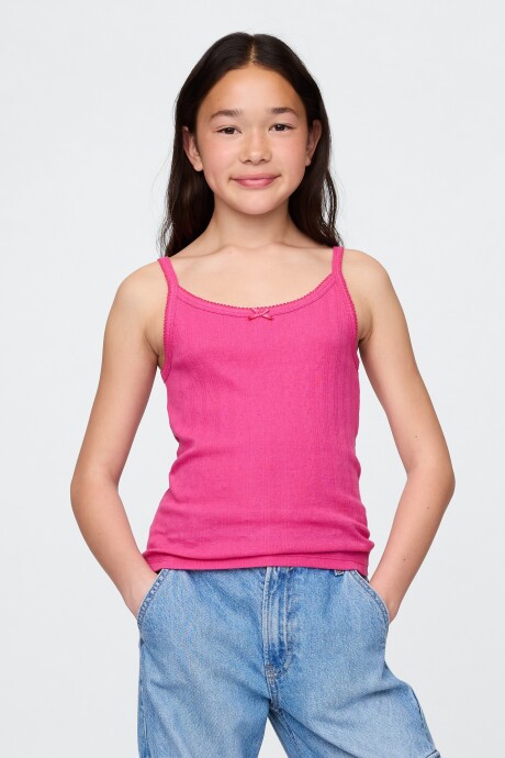 Musculosa Pointelle Niña Standout Pink