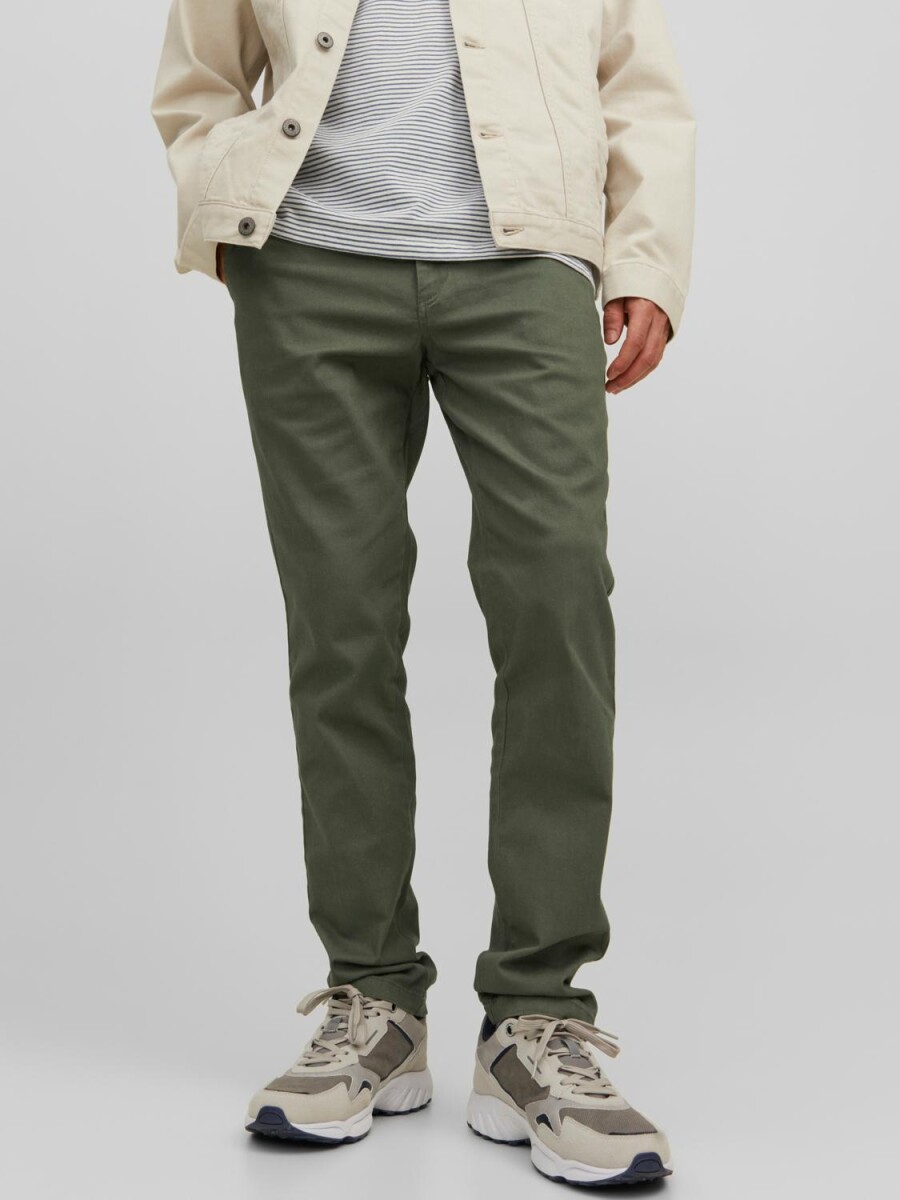 Pantalón Marco-dave Chino Slim Fit - Dusty Olive 