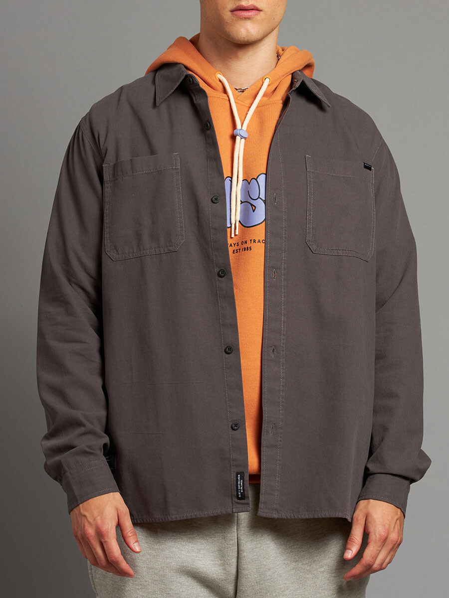 CAMISA ARAMBO RUSTY - Gris Oscuro 