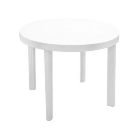 MESA DE PVC REDONDA 90 CM - BLANCA MESA DE PVC REDONDA 90 CM - BLANCA