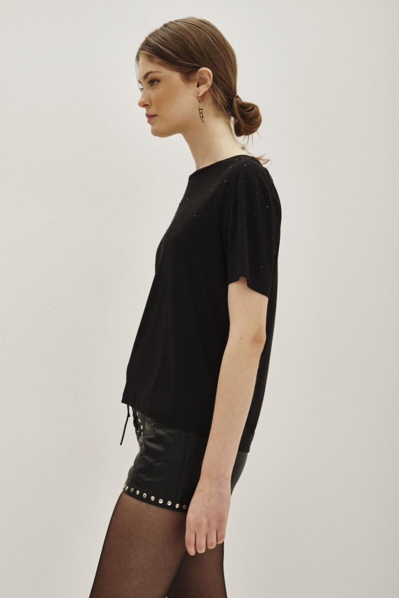 Remera Splash Negro