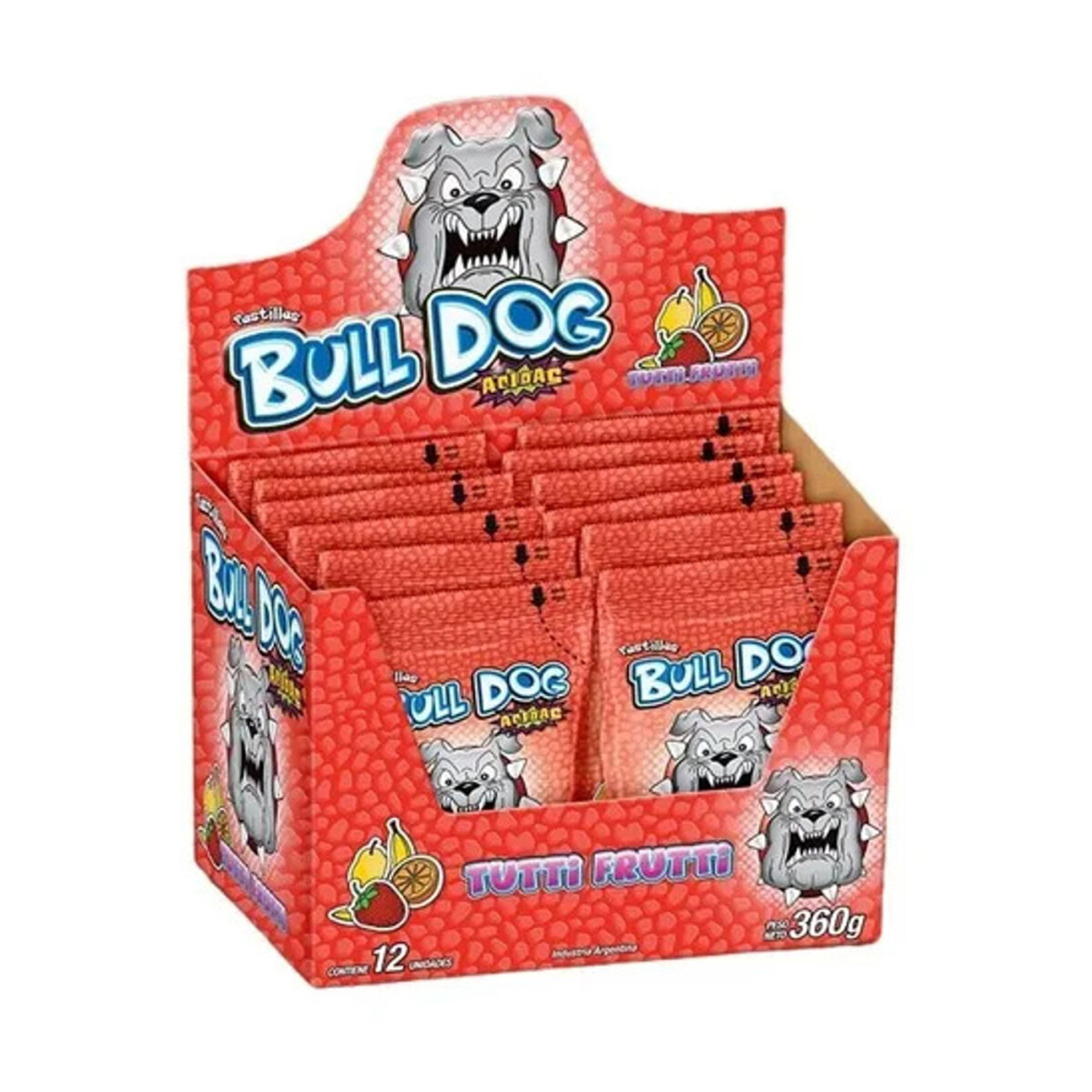 Pastilla Bull Dog x 12 - Tutti-Frutti 