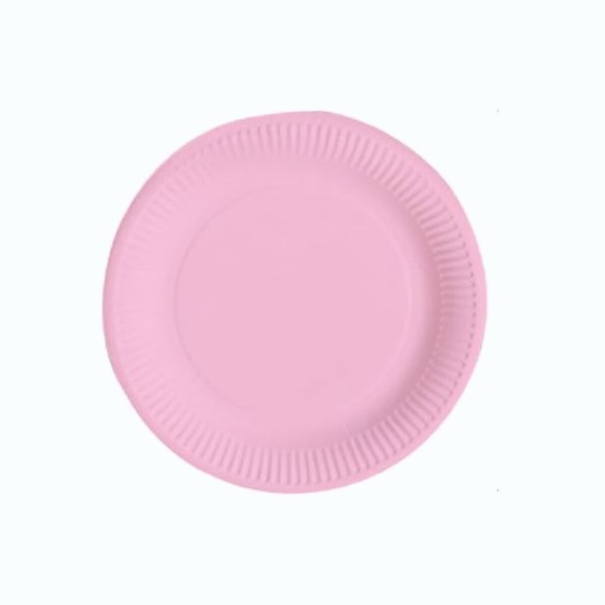 Plato Descartable Liso x10 Und - Rosado 