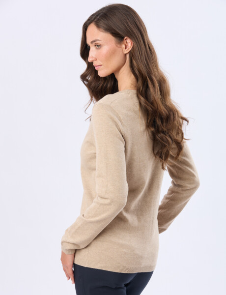 SACO TEJIDO CLÁSICO Beige