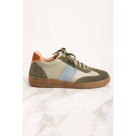 Zapatilla Cuero Combinada Safari