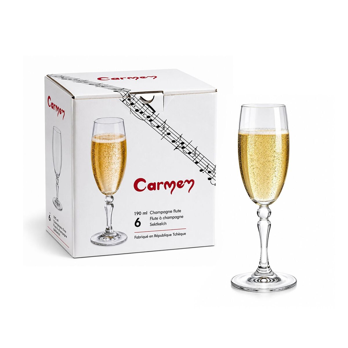 Carmen 6 copas 200 ml. 