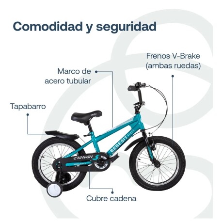 Bicicleta rodado 16 Canyon Bebesit - Verde Bicicleta rodado 16 Canyon Bebesit - Verde