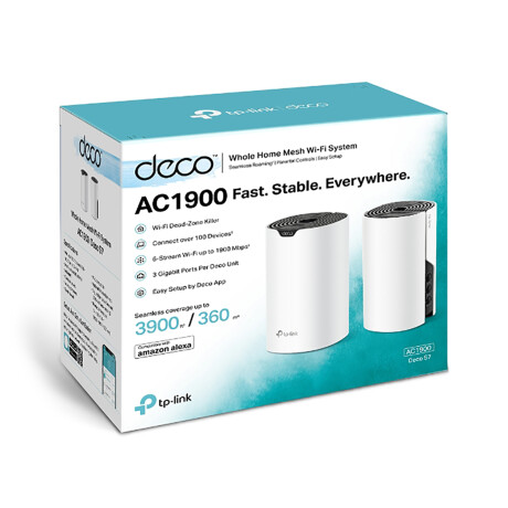 Tp-link - Access Point Deco S7 Pack X2 - Wifi Doble Banda AC1900. 2,4GHZ 600MBPS / 5GHZ 1300MBPS. Gi 001