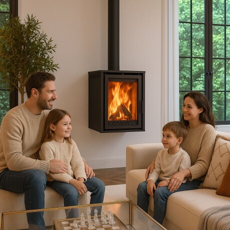 Calefactor a Leña para Empotrar Doble Combustión 90m² 370EXP Metávila Calefactor a Leña para Empotrar Doble Combustión 90m² 370EXP Metávila