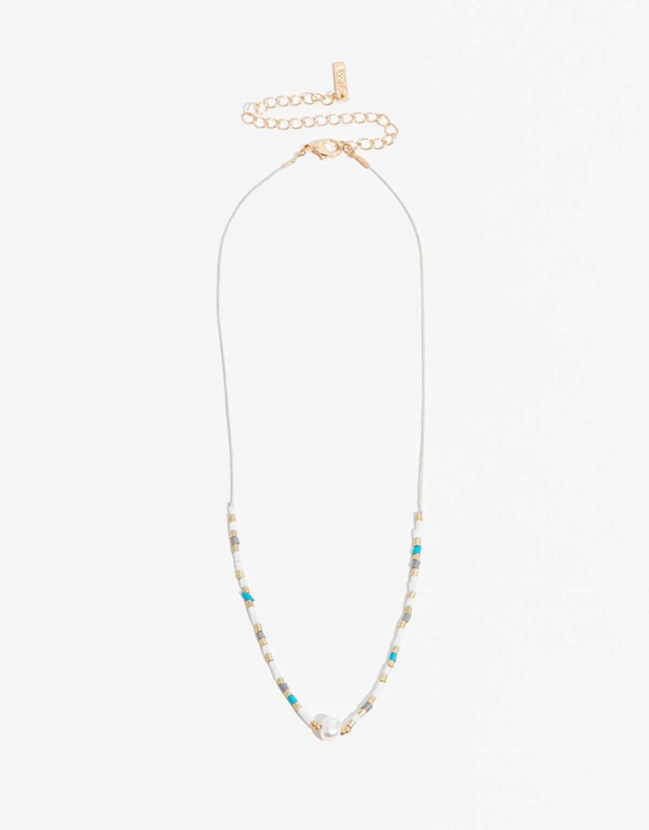 Collar Con Beads - Combinacion Multicolor 