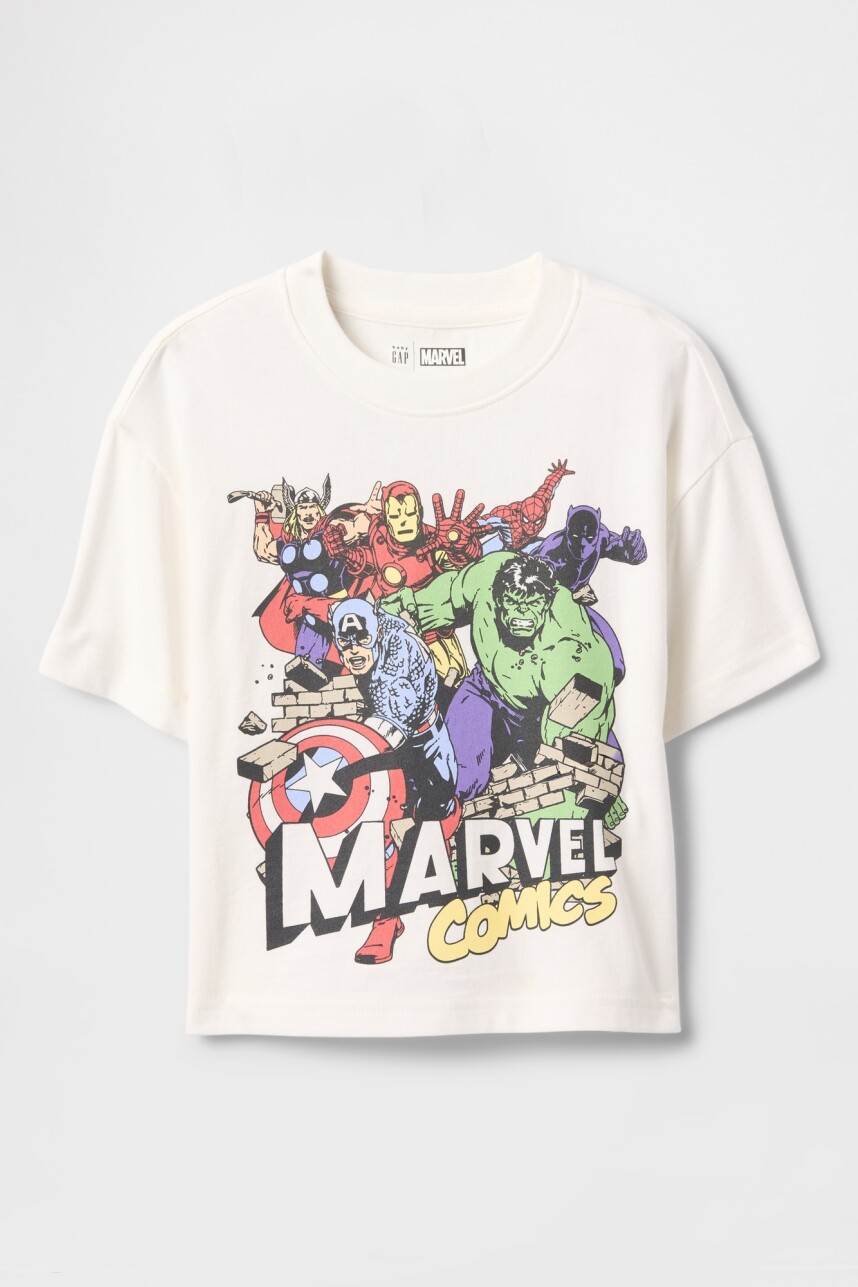 Remera Marvel Toddler Niño New Off White