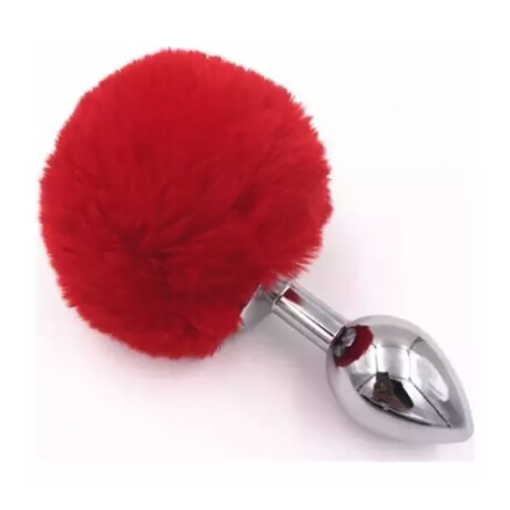Plug Anal Metálico con Pompon Plug Anal Metálico con Pompon