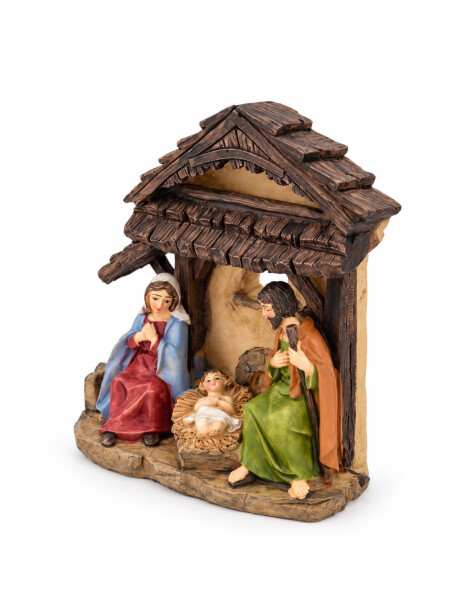 PESEBRE RESINA DORADO