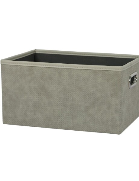 CESTO ORGANIZADOR RECT 34X23XH18CM PU GRIS CESTO ORGANIZADOR RECT 34X23XH18CM PU GRIS