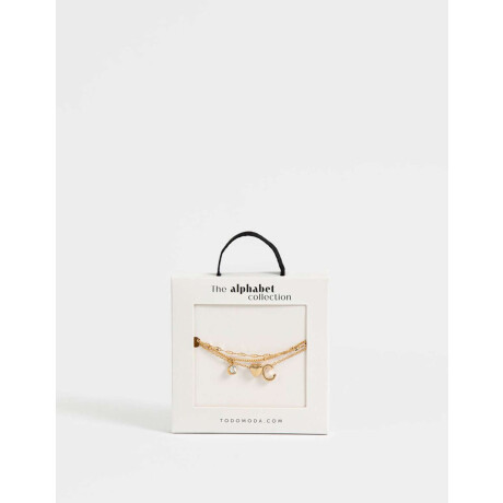 Collar Corto De Inicial ''e'' Dorado