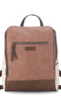 MOCHILA QUEEN MAUVE TABACO Y MANTECA