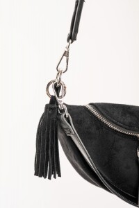 Cartera Gamuza Vegana Negro