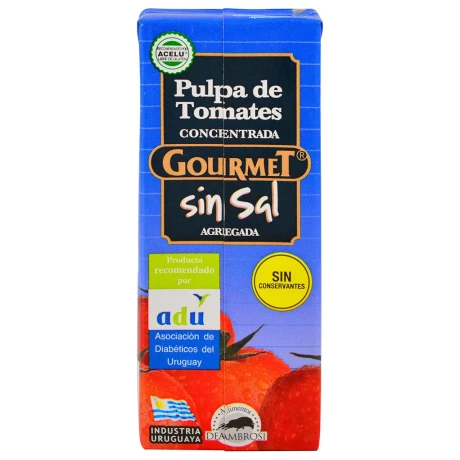 PULPA SALSA TOMATE GOURMET S/SAL T 1030G PULPA SALSA TOMATE GOURMET S/SAL T 1030G