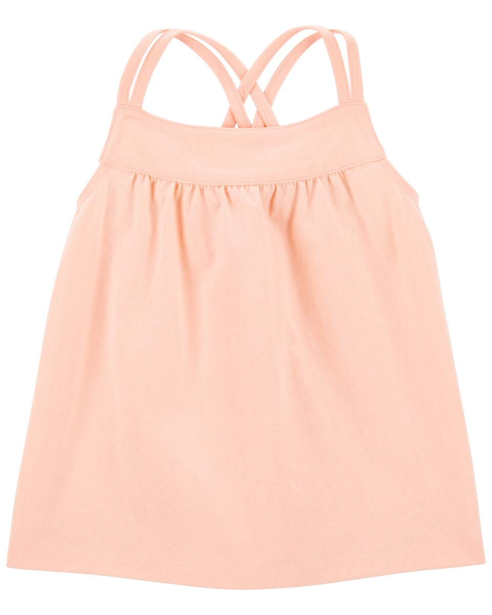 Musculosa con tiras cruzadas. Talles 6-24M 