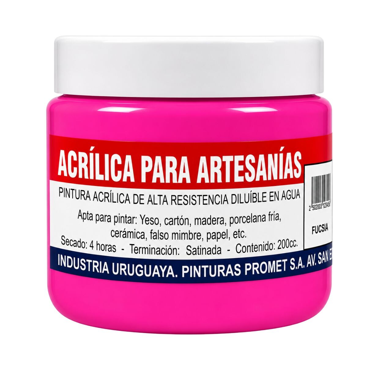 PINTURA ACRILICA ARTISTICA 200ML Fucsia
