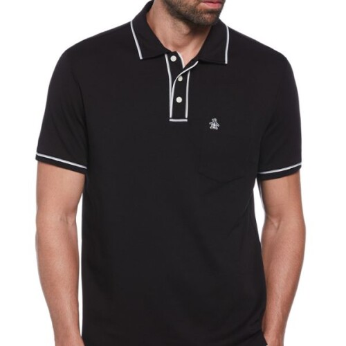 Polo Earl Org Int Sticker Penguin Negro