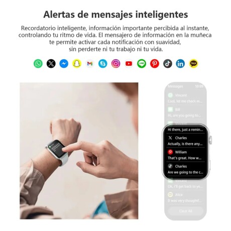 Reloj Inteligente Smartwatch Blackview R30 Max Plateado