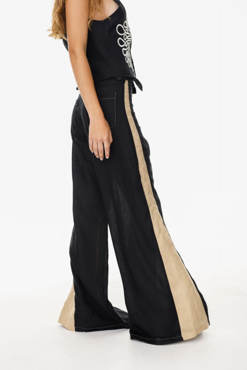 Pantalon Murra Negro/Beige