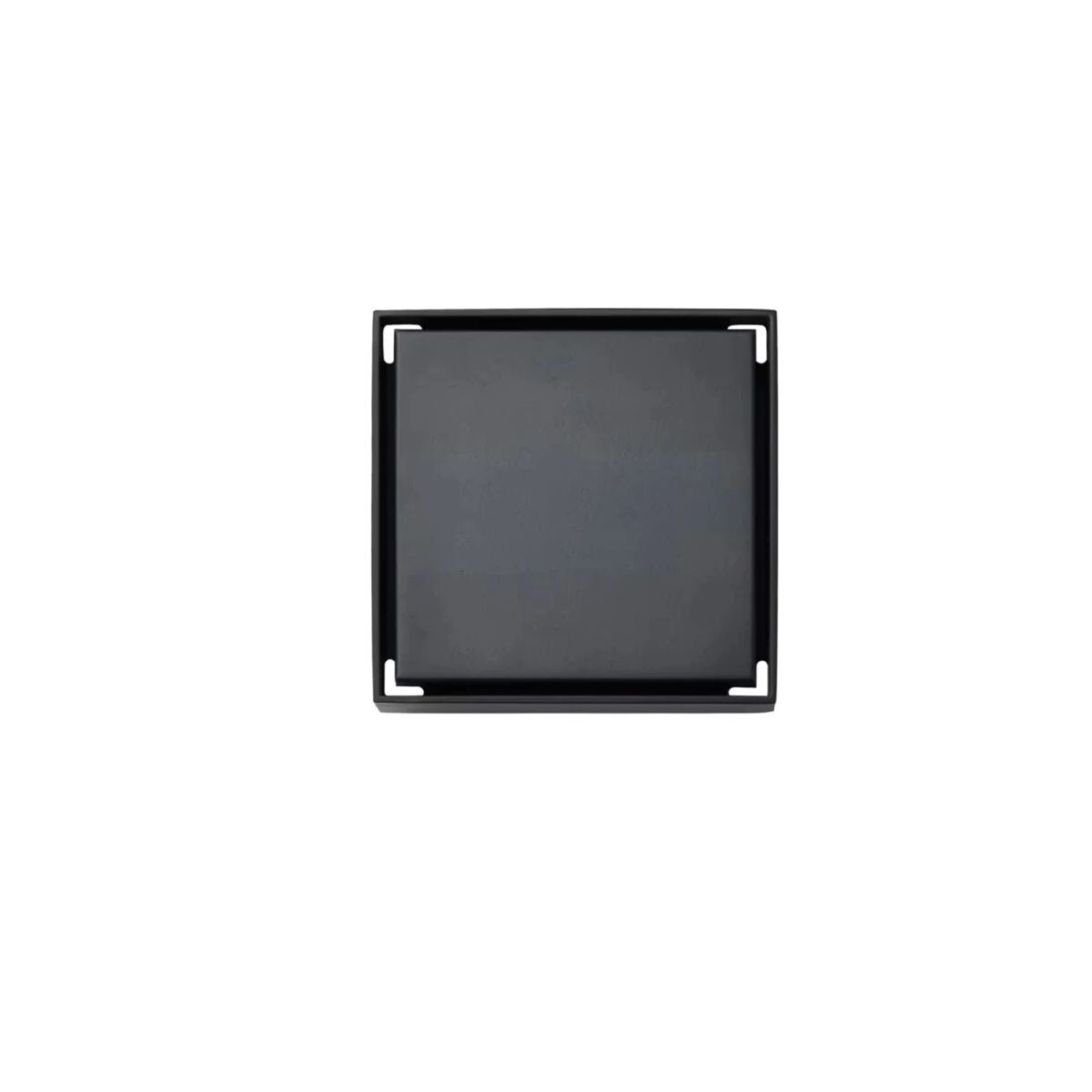Rejilla Ciega O Para Revestir Negro Mate 10x10 Dmc 