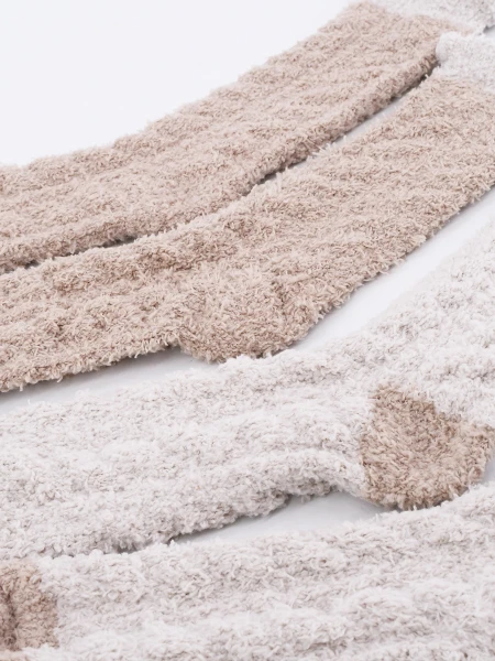 MEDIAS CHENILLE PACK X 2 ESTAMPADO 1