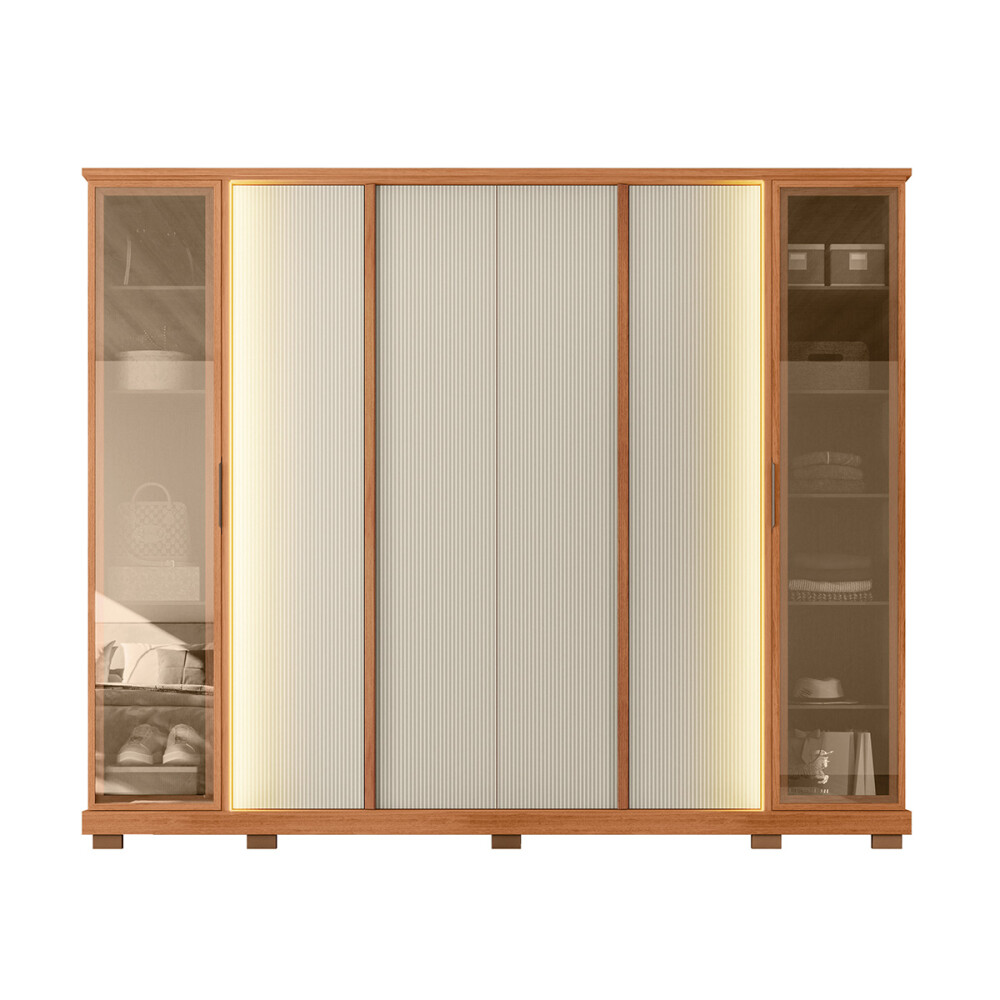 ROPERO TELA MODELO FREIJO/OFF WHITE MR 2.7 Ropero Tela Modelo Freijo/off White Mr 2.7