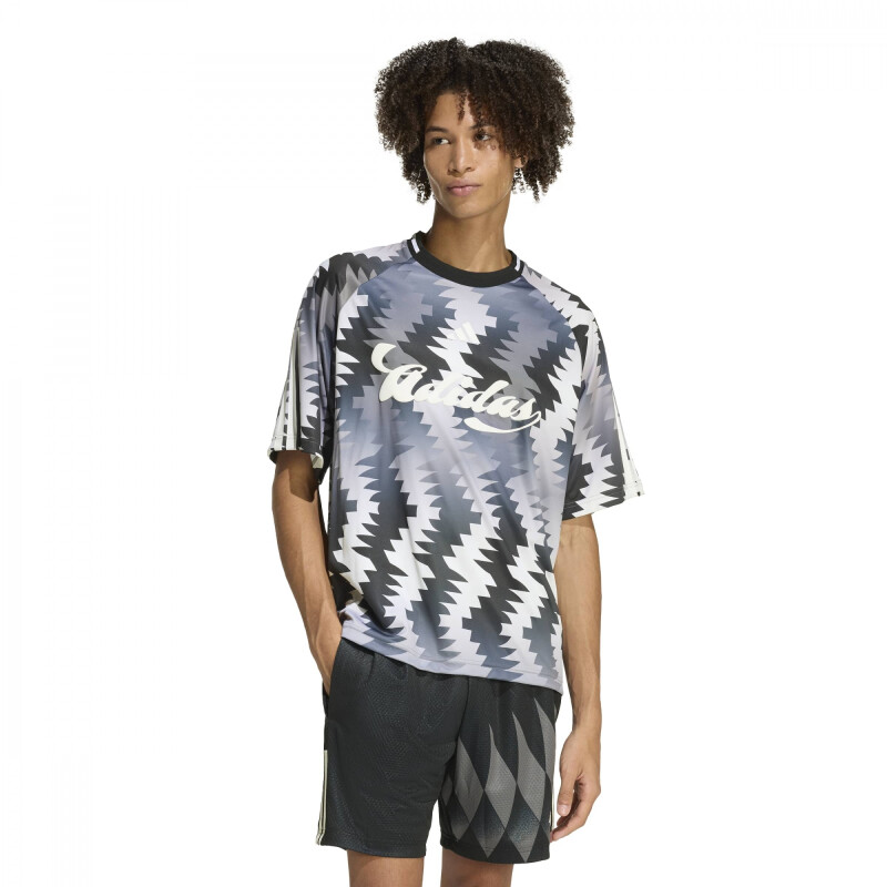 Remera Adidas M TIRO CG AW T Hombre KE0287 Gris-negro Blanco