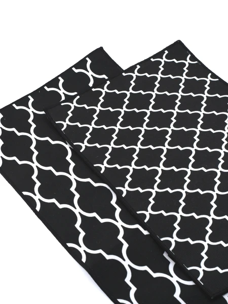 ALFOMBRA SET X 2 NEGRO
