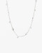 Collares Cortos Strass Collar Corto De Corazones Con Cubic Zirconia - Plateado