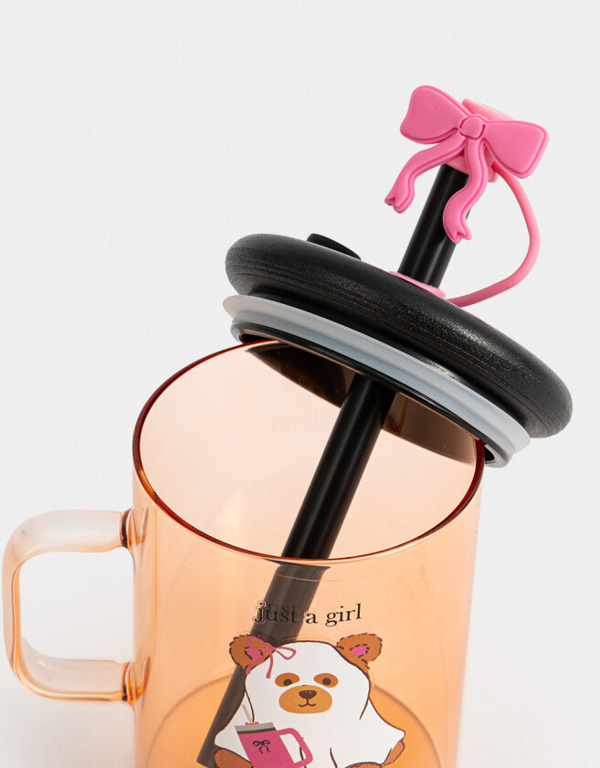 Accesorios Cocina Vidrio Taza De Vidrio "halloween" - Naranja Medio
