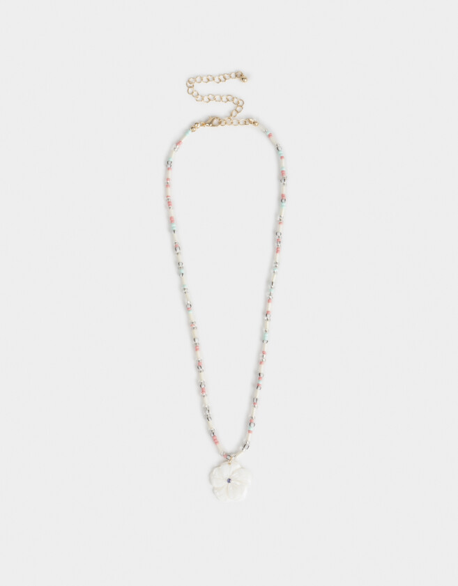 Collares Cortos Beach Collar Corto Con Mostacillas - Dorado